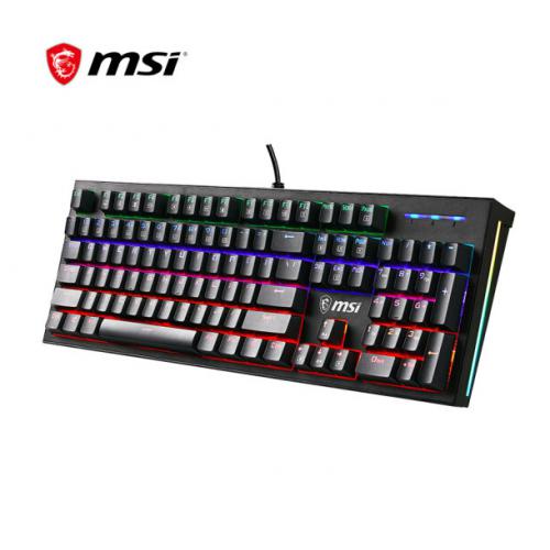 微星（MSI）GK50Z 机械键盘 红轴 RGB光效 有线 游戏电竞办公键盘
