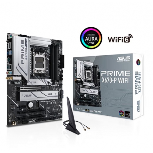 华硕（ASUS）PRIME X670-P WIFI 可搭配新品R5 7600X 6核12线程主板