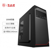 大水牛 BUBALUS 1008经典商务台式电脑主机机箱（支持ATX大板/支持长显卡/背部走线/家用办公/U3）